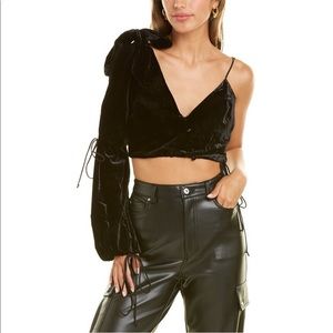 NWT For Love & Lemons One-Shoulder Top sz M